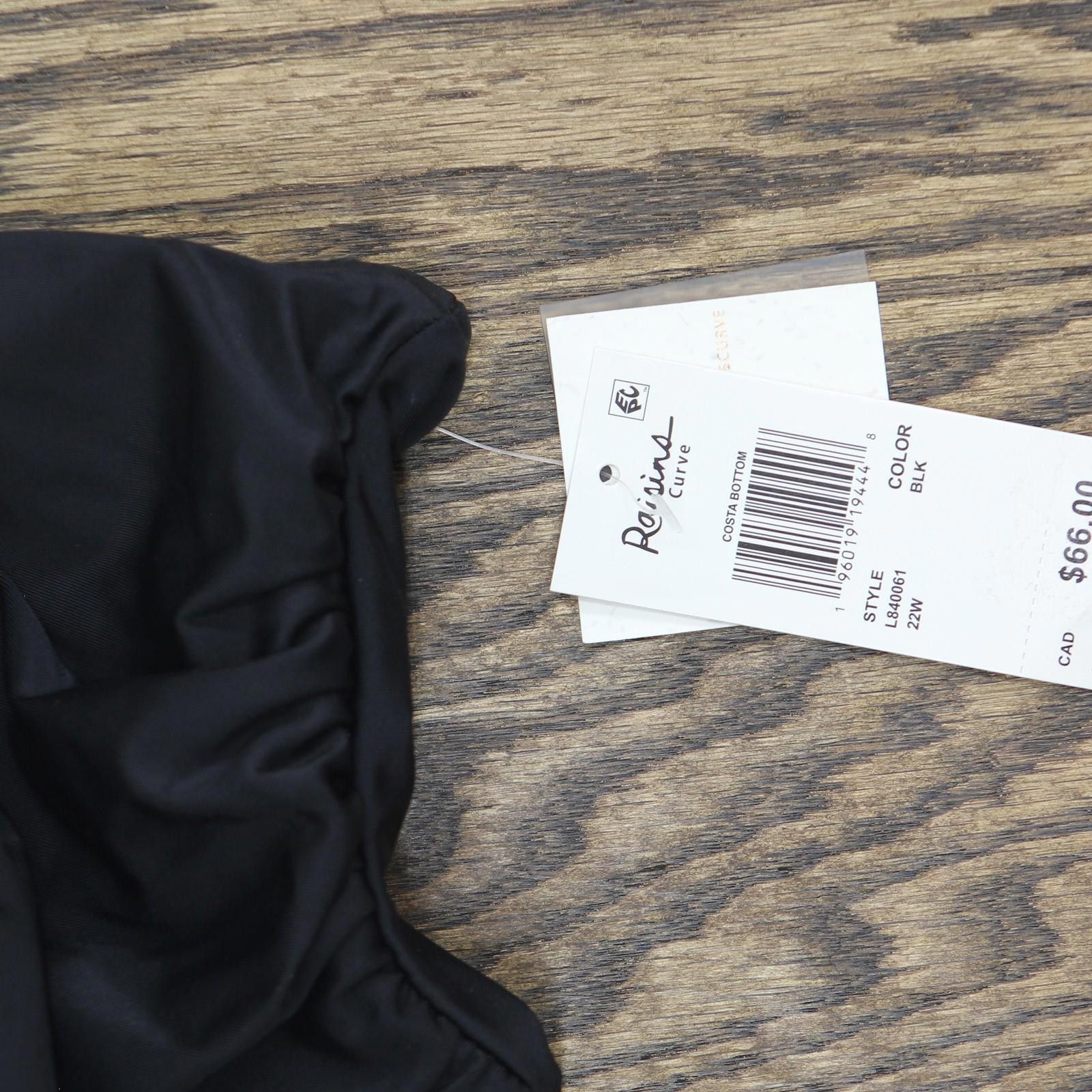 Other Nwt Raisins Costa Plus Size Bikini Bottom L840061 Black 22w Size ONE SIZE - 3 Thumbnail