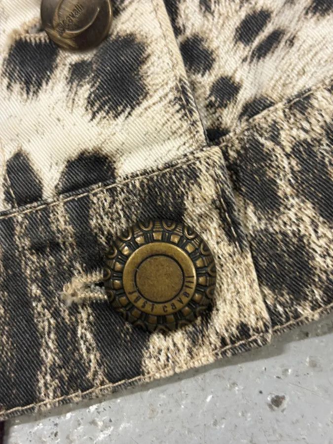 Just Cavalli AW2005 Cavalli Leopard Print White Jacket Size S / US 4 / IT 40 - 6 Thumbnail
