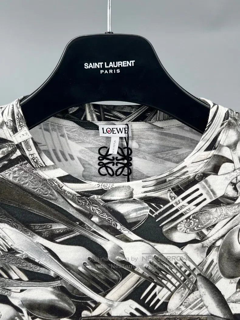 Loewe Loewe Men's cotton printed and embroidered long-sleeve cre Size US S / EU 44-46 / 1 - 2 Thumbnail