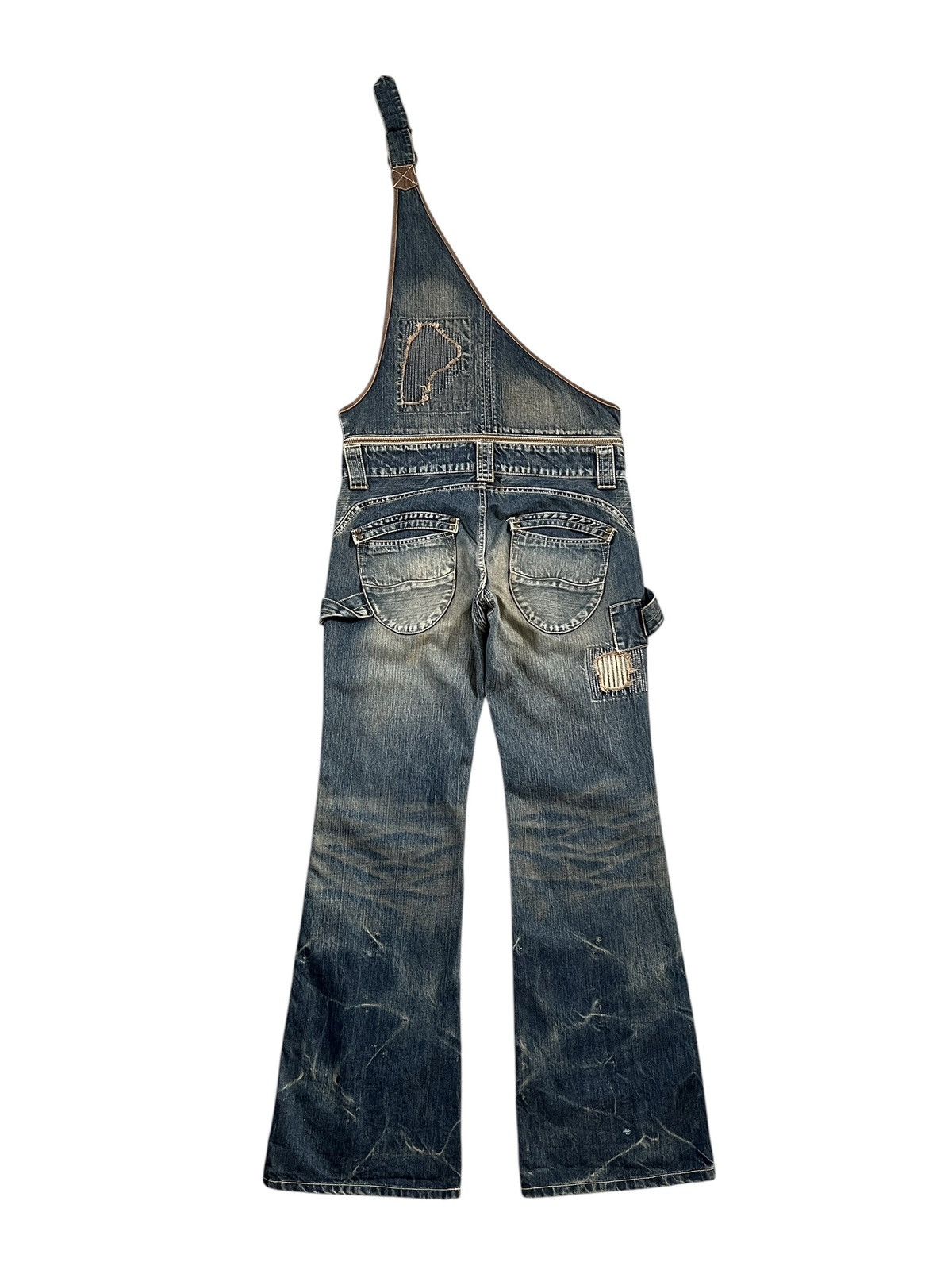 If Six Was Nine × Japanese Brand × Le Grande Bleu (L.G.B.) Vintage 90s Rise Rily 🇯🇵 2 in 1 Overalls Size US 34 / EU 50 - 3 Thumbnail