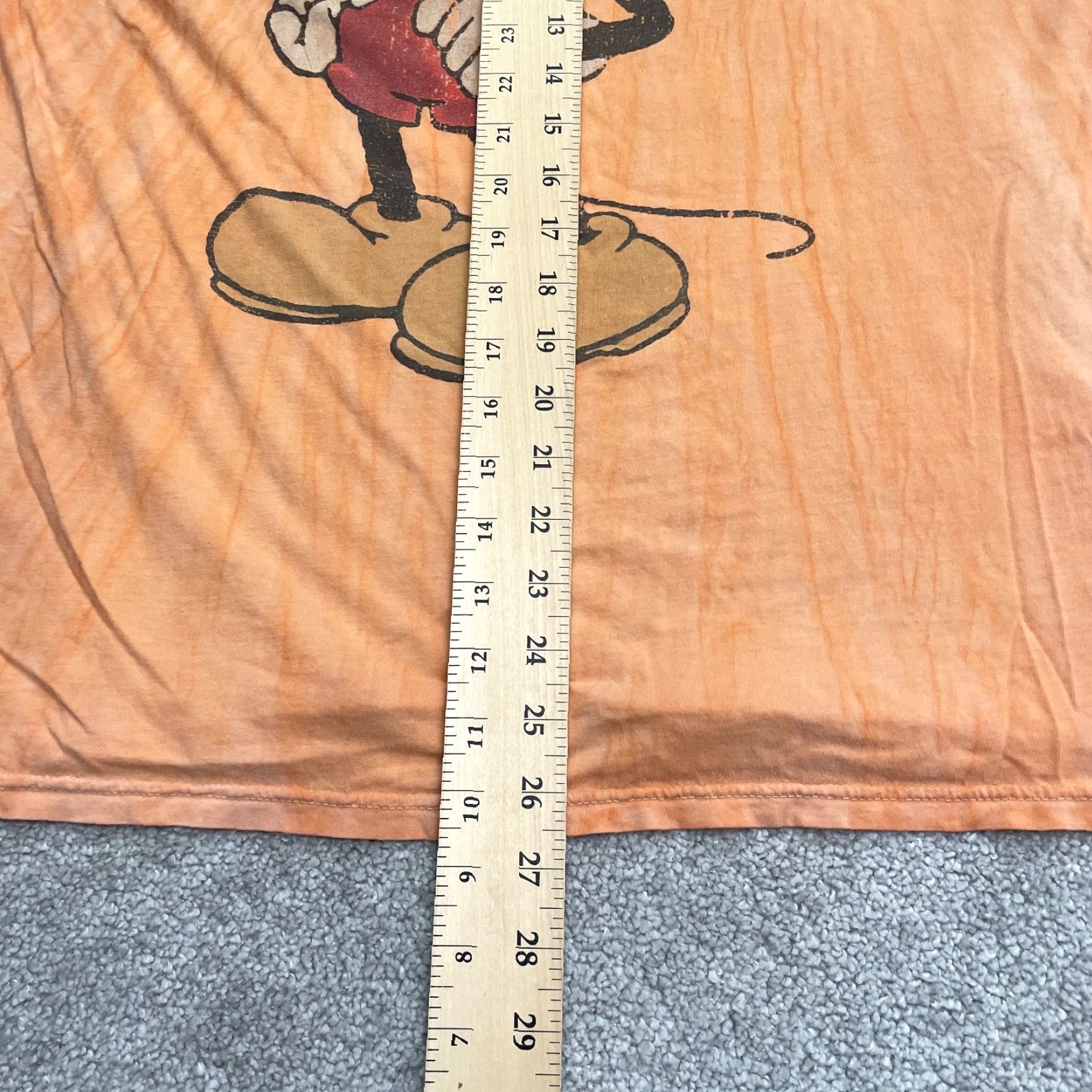 Disney Disney T-Shirt Mens XL Orange Cotton Mickey Mouse 90s Tie-Dye Graphic Crew Neck Short Sleeve Vintage, Disney, Logo, Graphic Print Size US XL / EU 56 / 4 - 6 Thumbnail