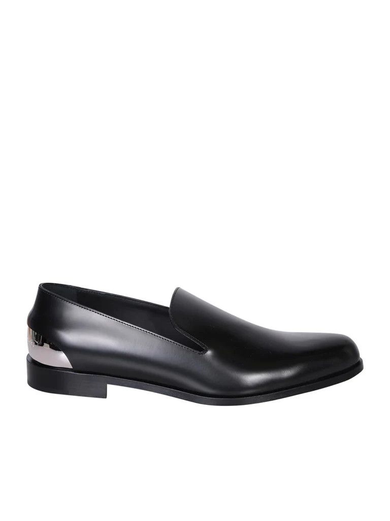Alexander McQueen o1w1db10725 Metal Heel Slipper in Black Size US 14 / EU 47 - 1 Thumbnail