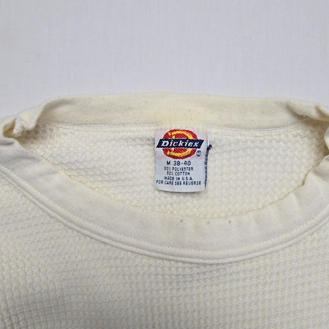 Dickies Vintage Dickies Thermal Shirt Waffle Knit Cream Mens Medium Size US M / EU 48-50 / 2 - 5 Thumbnail