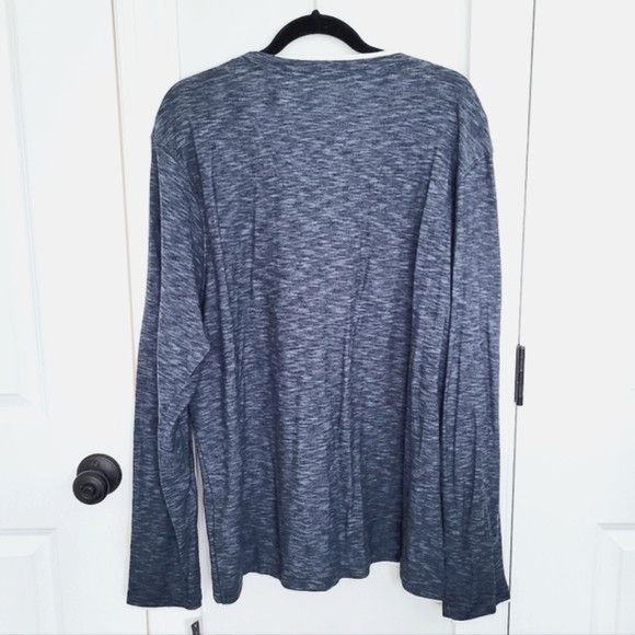 I.N.C INC Replen Heathered Split V-Neck Long Sleeve Knit Tee NWT Size US XXL / EU 58 / 5 - 6 Thumbnail