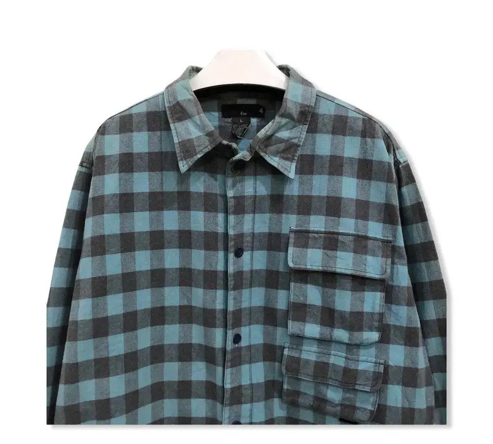 Japanese Brand Japanese Brand For 4 Tactical Multipocket Flannel Shirt 👕 Size US L / EU 52-54 / 3 - 2 Thumbnail