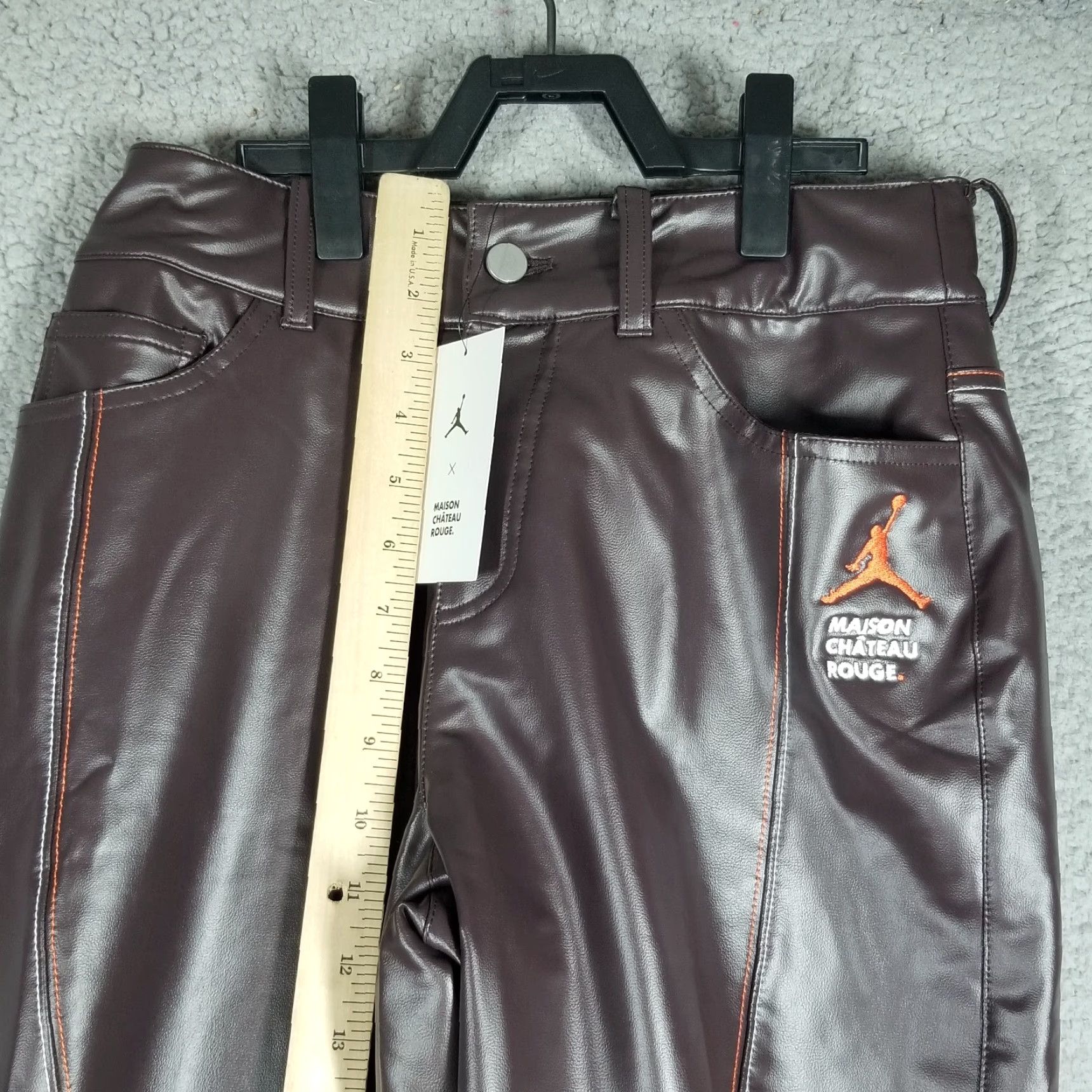 Nike VINTAGE Nike Air Jordan X Maison Château Rouge Pants DJ9764-203 NWT Size 4 Women Brown & Sail Straight Leg Women's Pants Size 27" / US 4 / IT 40 - 6 Thumbnail