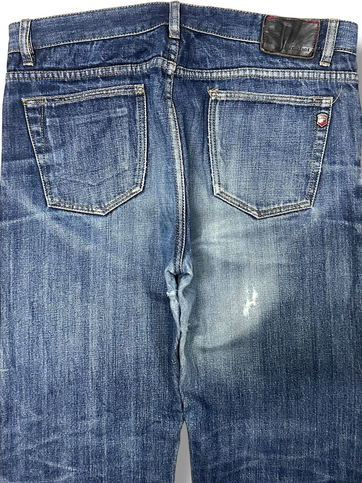 Victorinox Vintage Victorinox Premium Selvage Denim Light Blue Wash Size US 36 / EU 52 - 4 Thumbnail