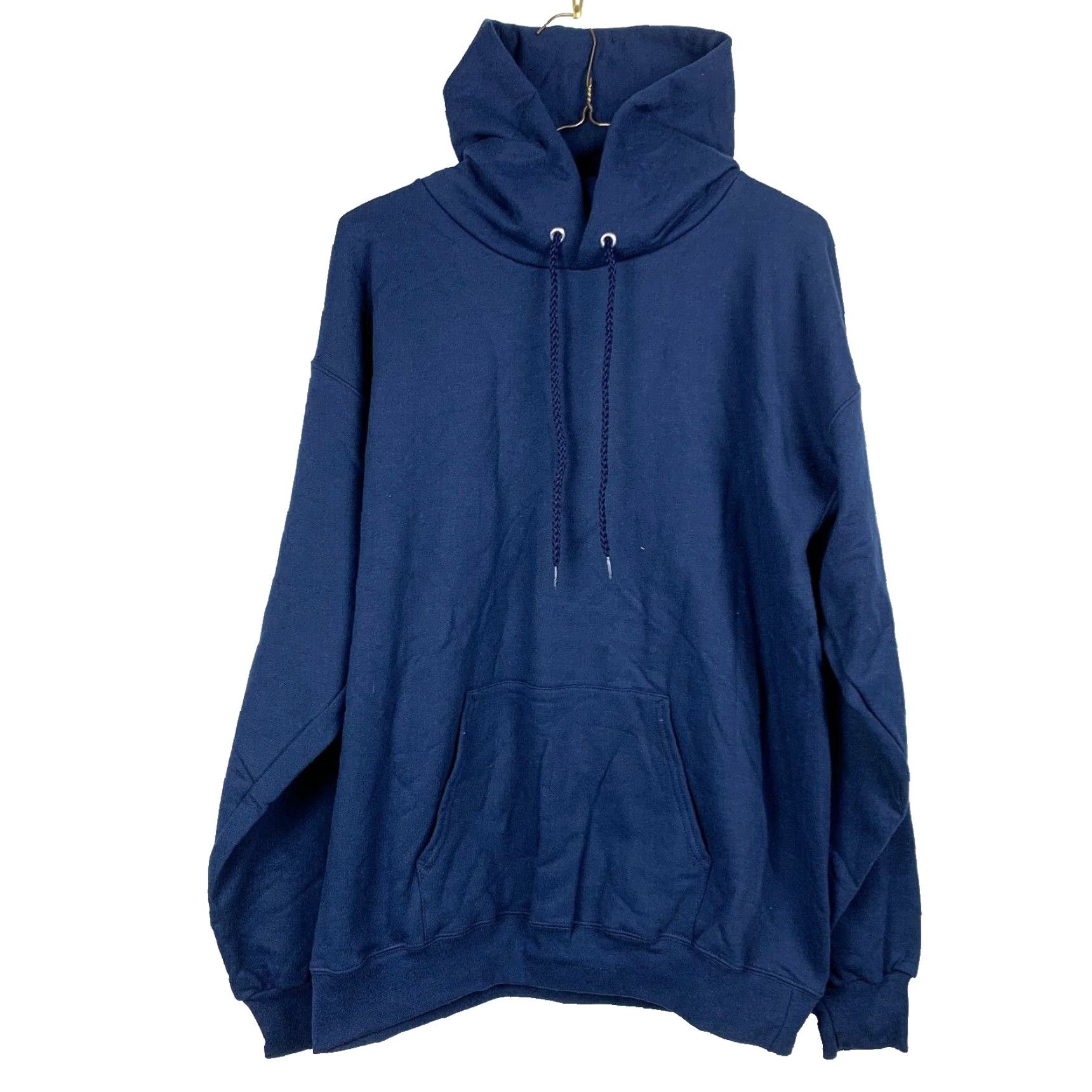 Hanes Vintage Hanes Ultimate Cotton Printpro Blue Hoodie Sweatshirt Med M Unisex Adults Pullover Hooded Pockets Cotton Fleece 90s Decade Mens Womens Size US M / EU 48-50 / 2 - 2 Thumbnail