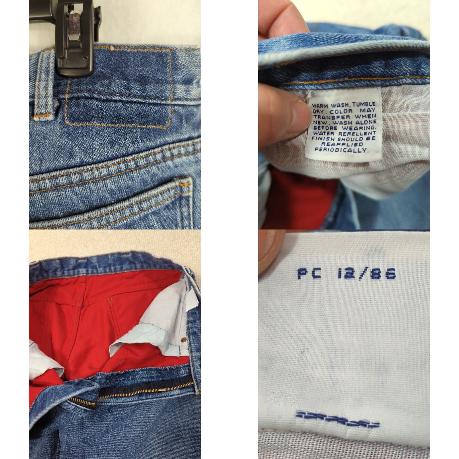 Levi's VINTAGE Levi's 500 Series Jeans Bootcut 34x29 Blue Flannel Lined Orange Tab Mens 80s Size US 34 / EU 50 - 8 Thumbnail