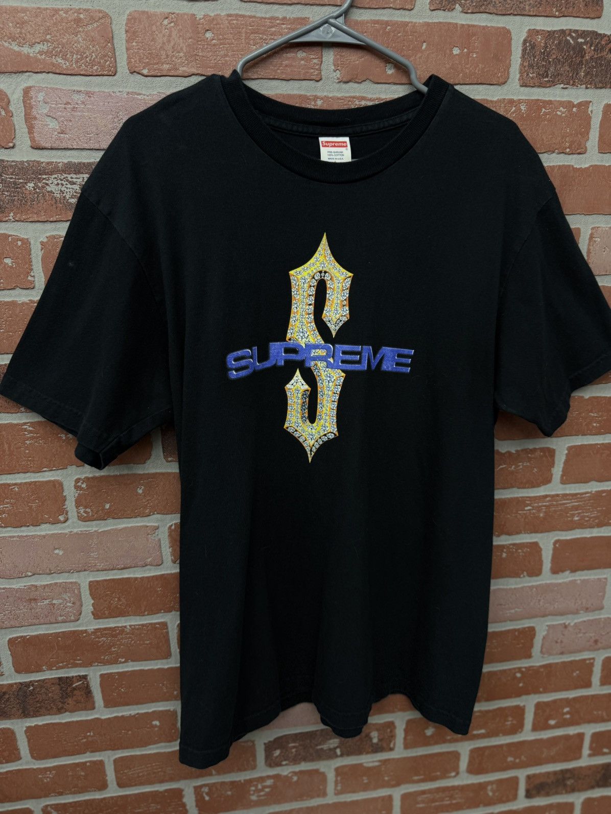 Supreme Supreme Black Tee Shirt Size Large Pre Owned 🧼 Size US L / EU 52-54 / 3 - 2 Thumbnail