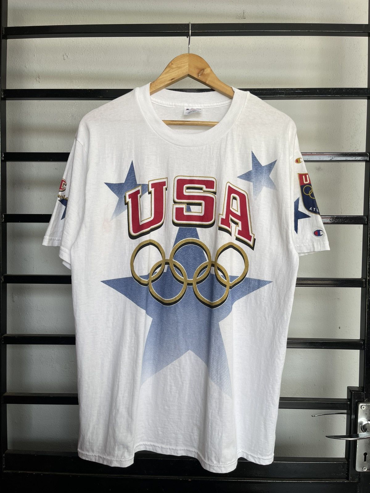 Champion × USA Olympics × Vintage Vintage Olympic Atlanta 96' x USA Team Size US L / EU 52-54 / 3 - 1 Thumbnail
