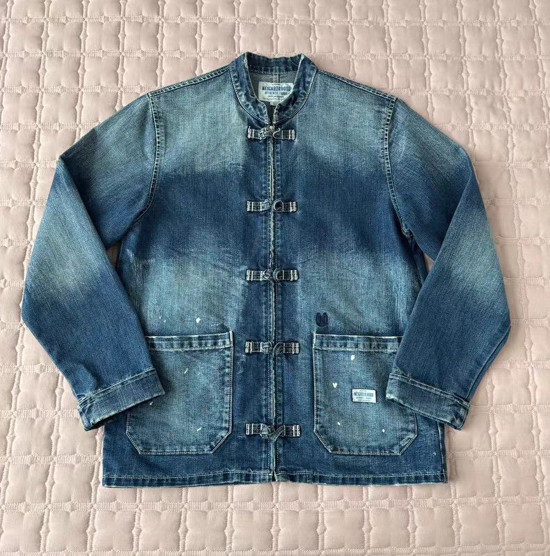 NEIGHBORHOOD Splatter Ink Denim Jacket