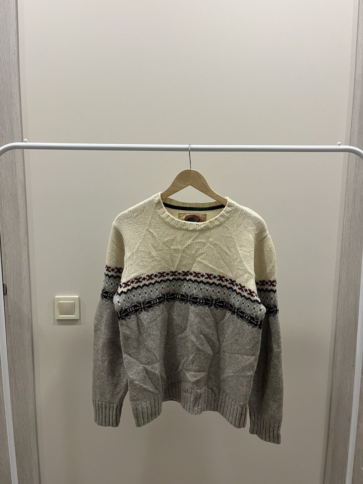 Boston Traders Vintage 90’s Boston Traders Silk Blend Striped Knit Sweater Size US L / EU 52-54 / 3 - 1 Thumbnail