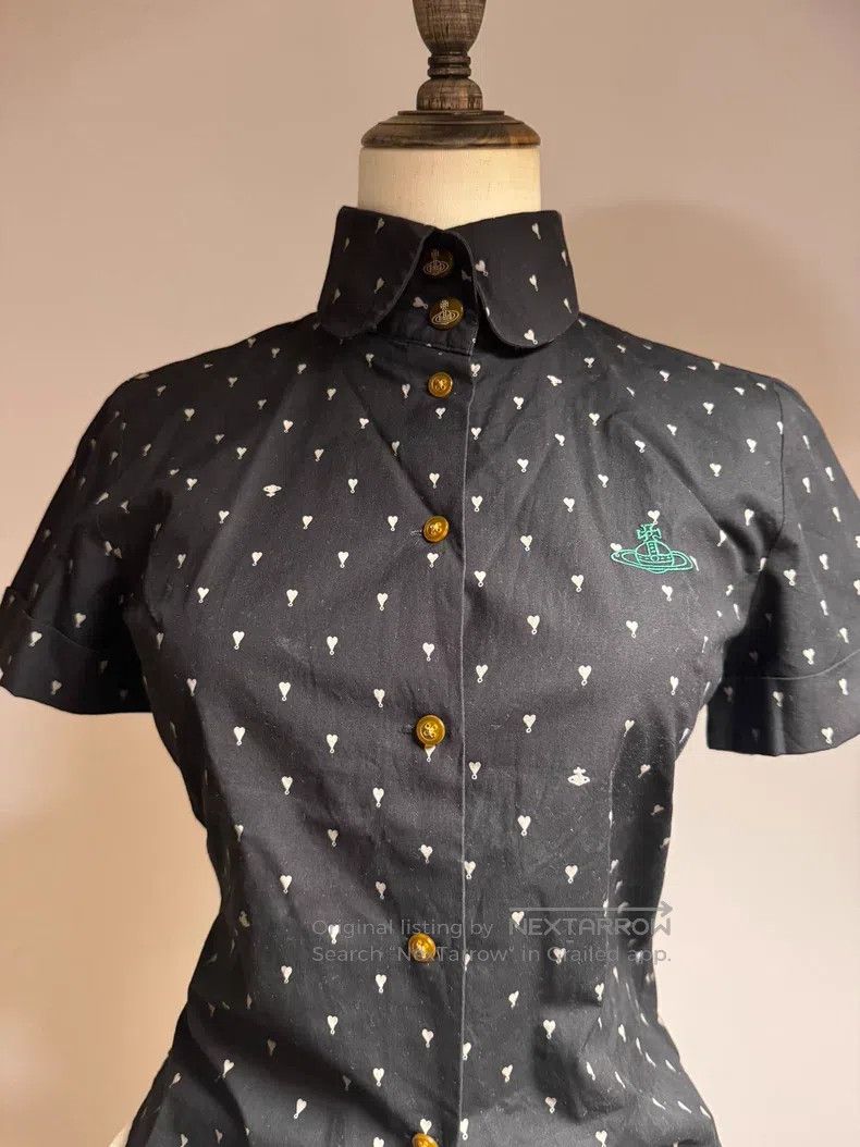Vivienne Westwood Vivienne Westwood Heart Saturn barrage polka dot black sho Size L / US 10 / IT 46 - 2 Thumbnail