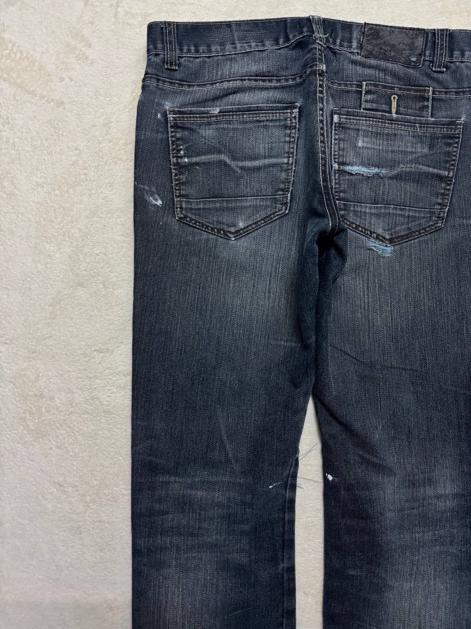 Japanese Brand GRUNGE CRAZY Japanese Thrashed Distressed Slim Skinny Jean Size US 33 - 17 Thumbnail