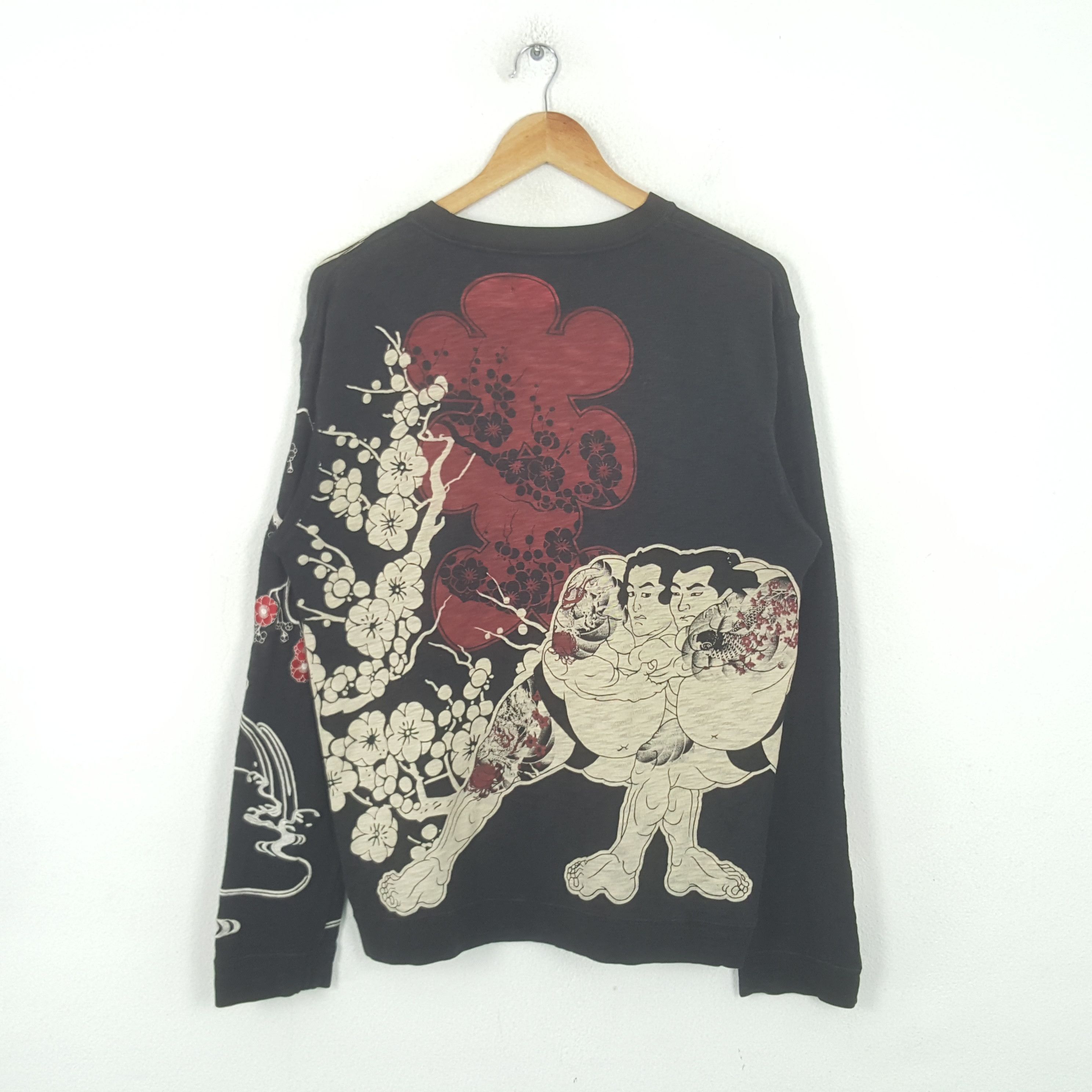 Japanese Brand Vintage Karakuri Tamashii Japanese Art Sweatshirt RR12 Size US M / EU 48-50 / 2 - 1 Thumbnail