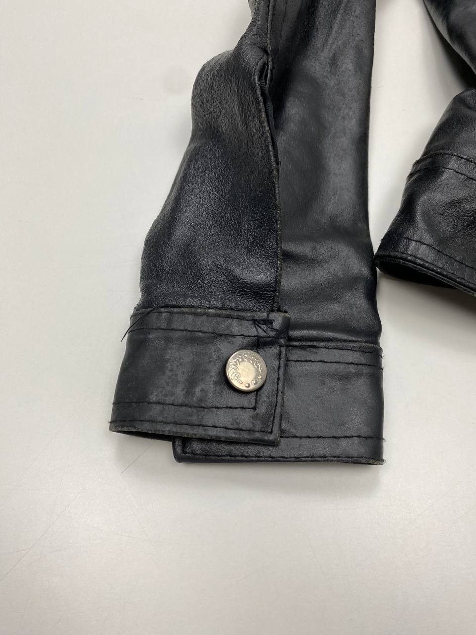 Vera Pelle Please Vera Pelle Black Leather Jacket Women S Vintage 90s Size S / US 4 / IT 40 - 7 Thumbnail