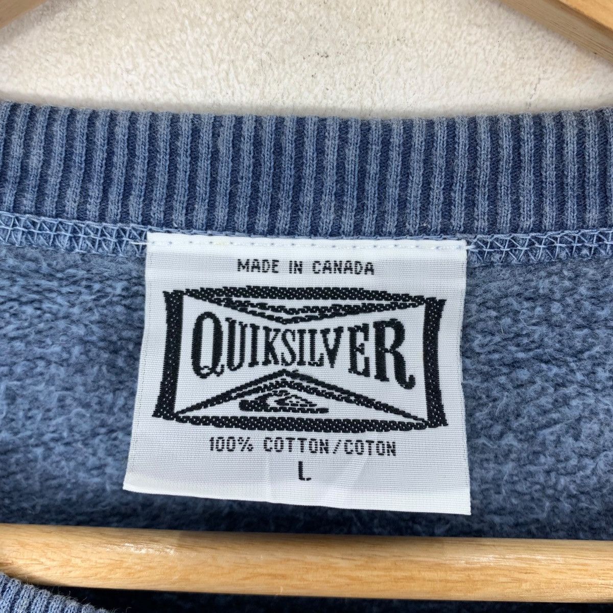 Quiksilver Vintage 90s QUIKSILVER SKATEBOARD Surfboard Surf Sweatshirt Size US L / EU 52-54 / 3 - 6 Thumbnail