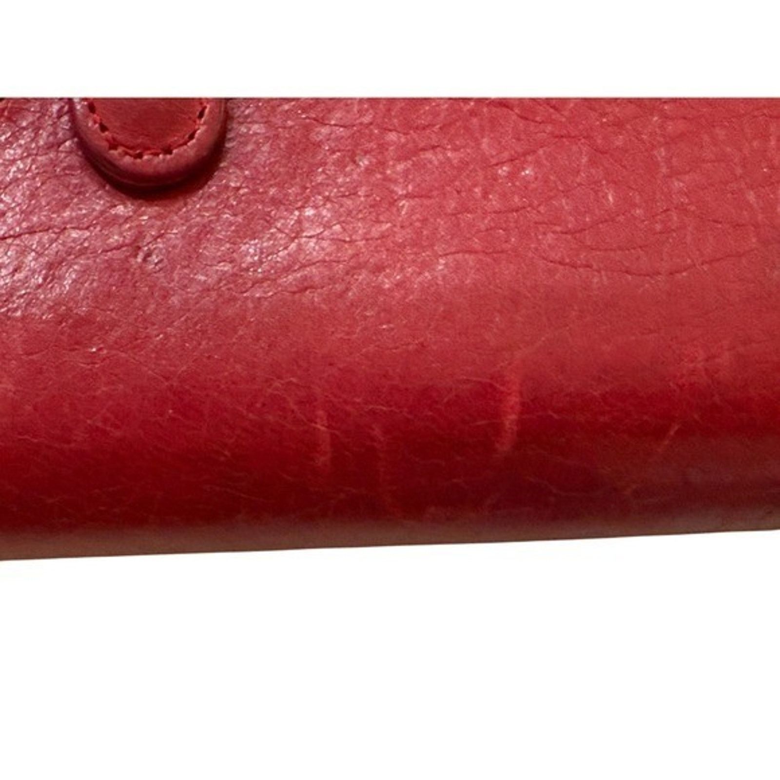 Balenciaga Balenciaga Wallet Women's Red Leather Zip Around City Moto Size ONE SIZE - 8 Thumbnail