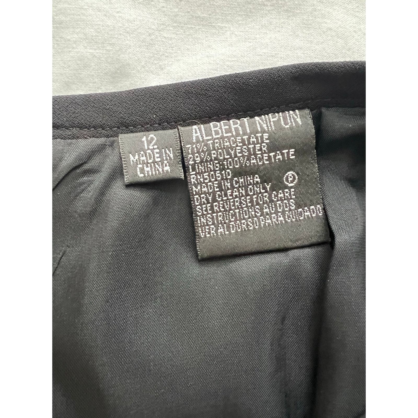 Albert Nipon Albert Nipon Straight Pencil Skirt Black Size 12 Size 34" / US 12 / IT 48 - 5 Thumbnail