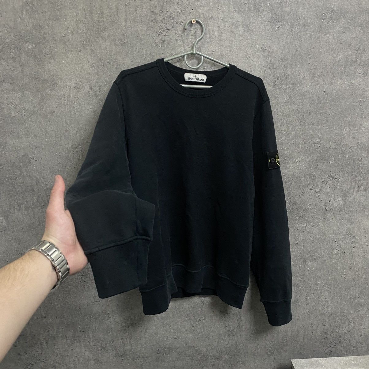 Stone Island Stone Island Sweatshirt Crew Neck Black Sweater Y2K Rare Size US S / EU 44-46 / 1 - 2 Thumbnail