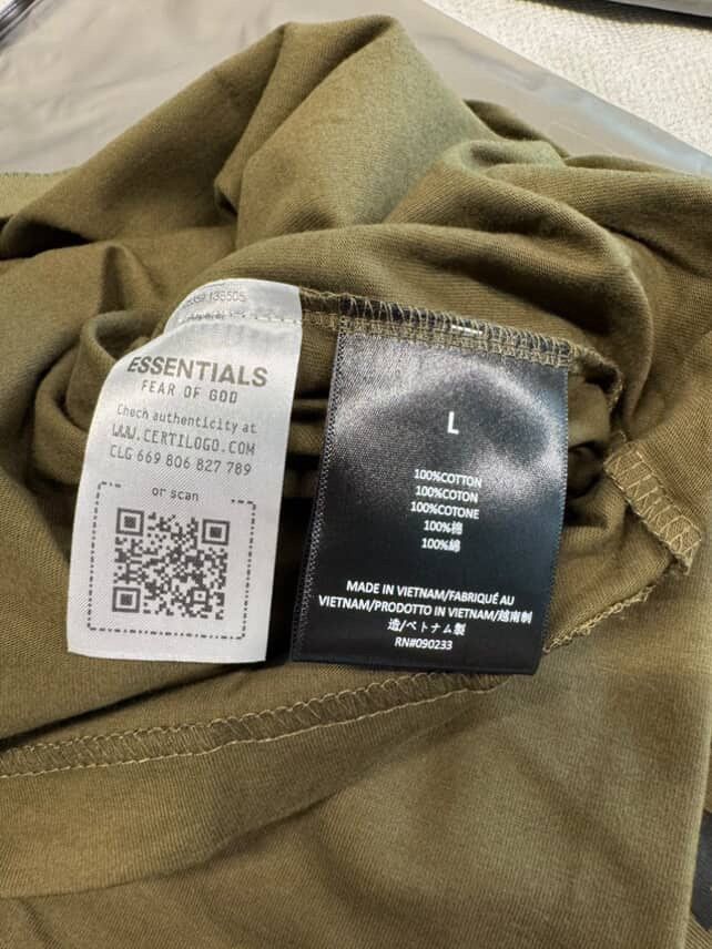 Fear of God Fear of God Essentials Jersey Crewneck Tee Olive Size US L / EU 52-54 / 3 - 3 Thumbnail