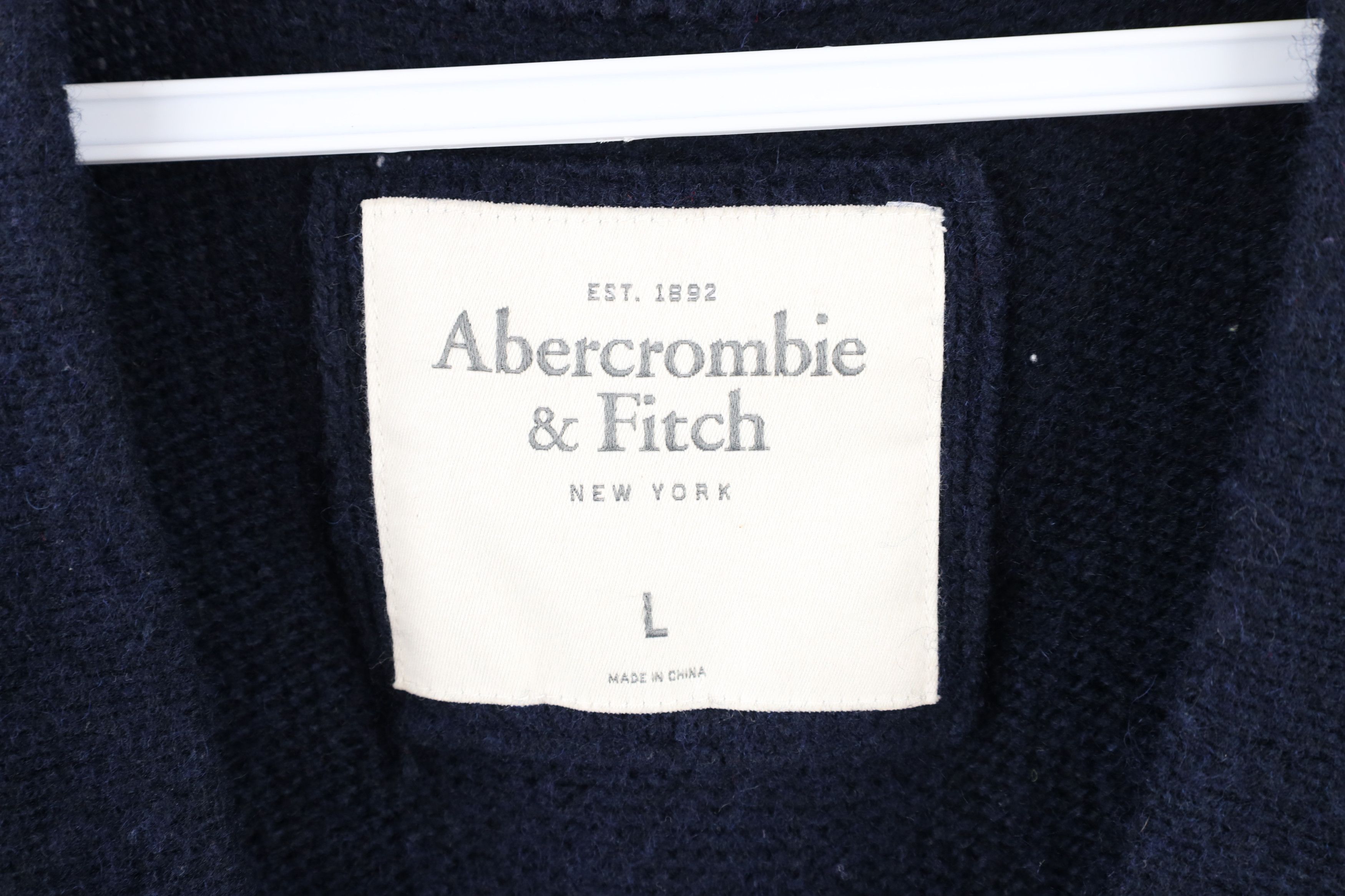 Abercrombie & Fitch × Vintage Vintage Abercrombie & Fitch Spell Wool Knit Cardigan Sweater Size US L / EU 52-54 / 3 - 4 Thumbnail