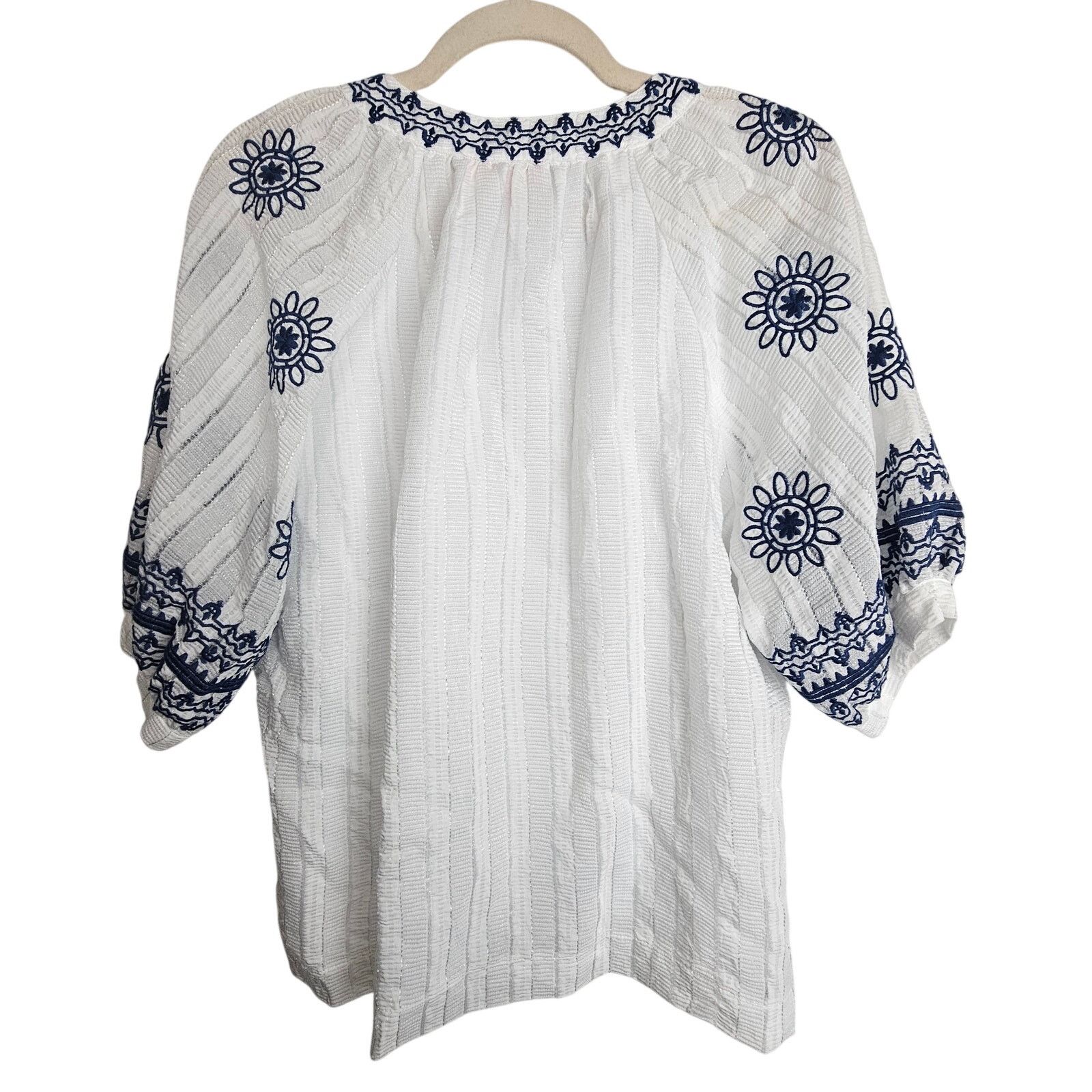 Anthropologie Anthropologie THML Womens Yacht Club Chic Embroidered Tunic Size M / US 6-8 / IT 42-44 - 9 Thumbnail