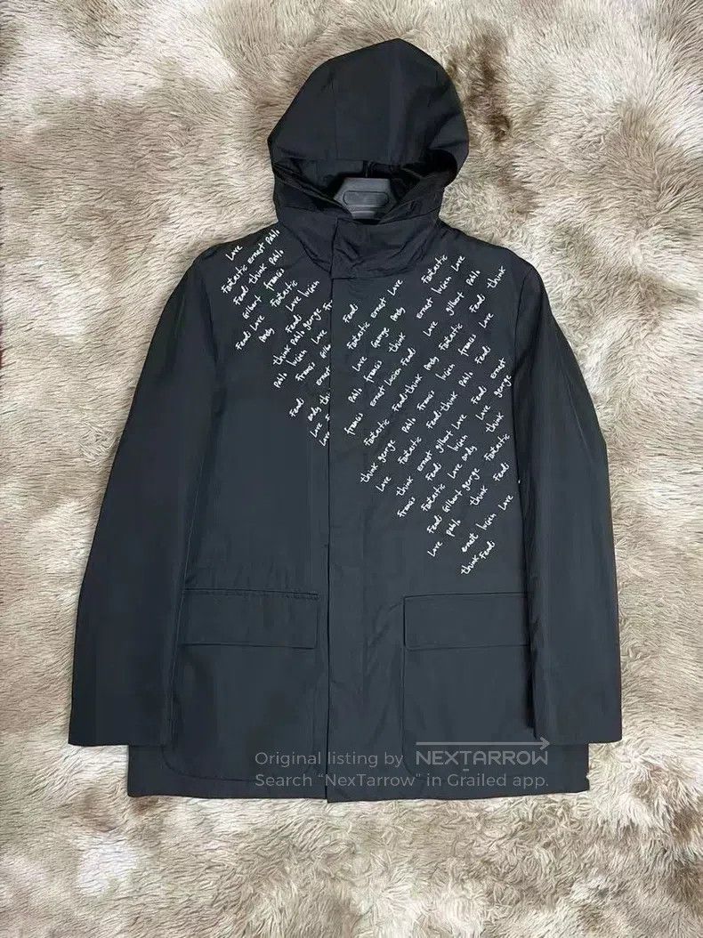 Fendi Fendi Embroidered logo windbreaker Size US M / EU 48-50 / 2 - 1 Thumbnail