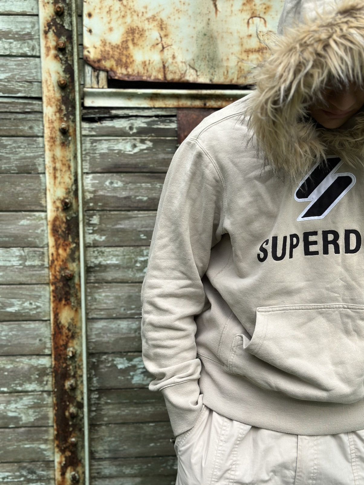 If Six Was Nine × Superdry Vintage Japanese Style Fur Superdry Hoodie Custom By Me Size US M / EU 48-50 / 2 - 6 Thumbnail