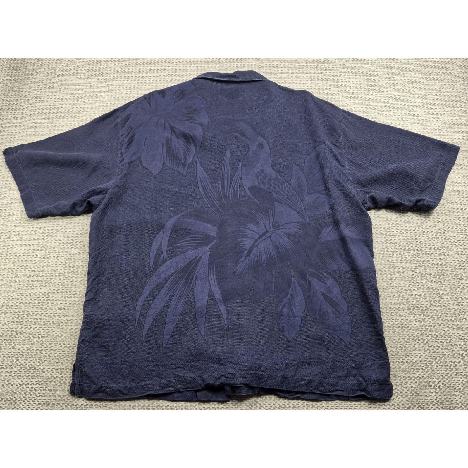 Vintage Pusser's Island Reserve Shirt Mens Large Blue Silk Hawaiian Aloha Short Sleeve Size US L / EU 52-54 / 3 - 2 Thumbnail