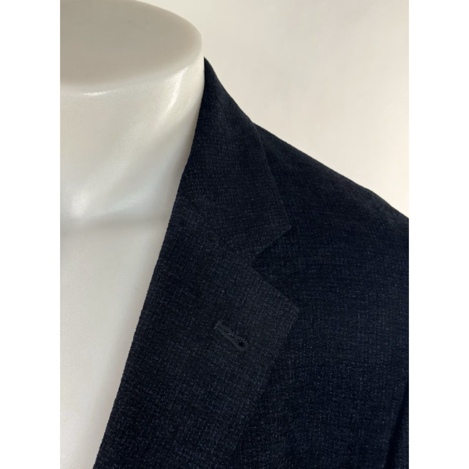 Armani ARMANI Collezioni Blazer - Men - 44R - Blue Velvet - Italy - EXCELLENT Size 44R - 3 Thumbnail