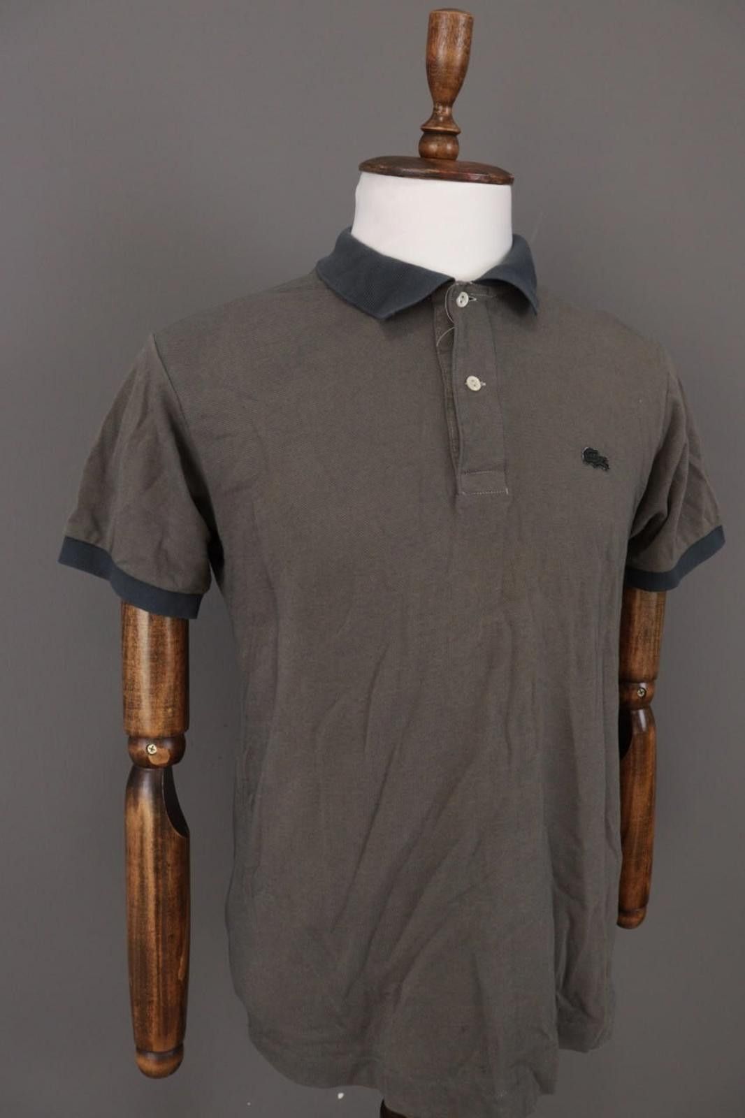 Lacoste Lacoste Classic Fit Gray Sleeve Polo Shirt Size 4 / M Size US M / EU 48-50 / 2 - 9 Thumbnail
