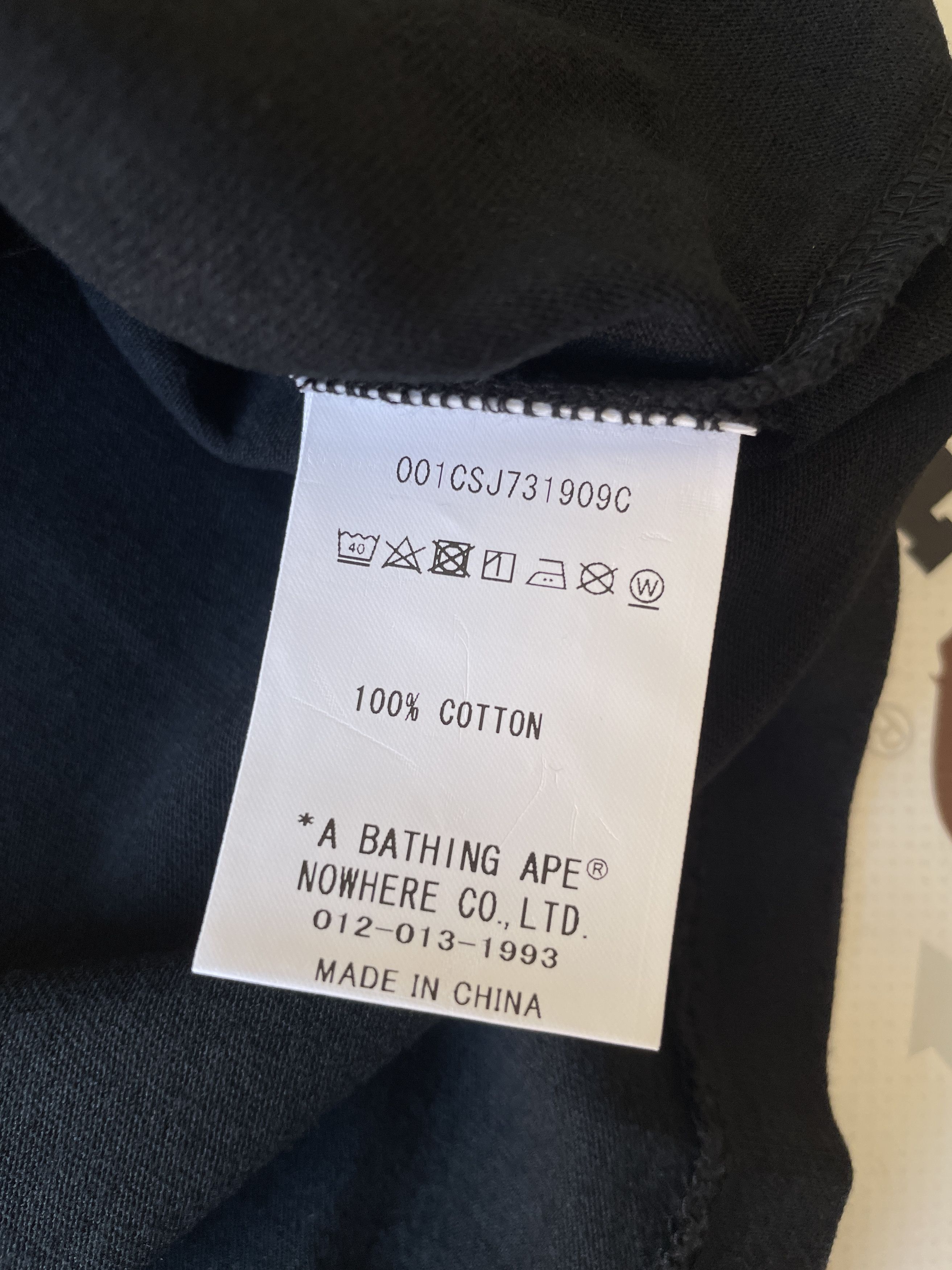 Bape × Union LA BAPE X UNION WASHED APE HEAD TEE Size US M / EU 48-50 / 2 - 9 Thumbnail