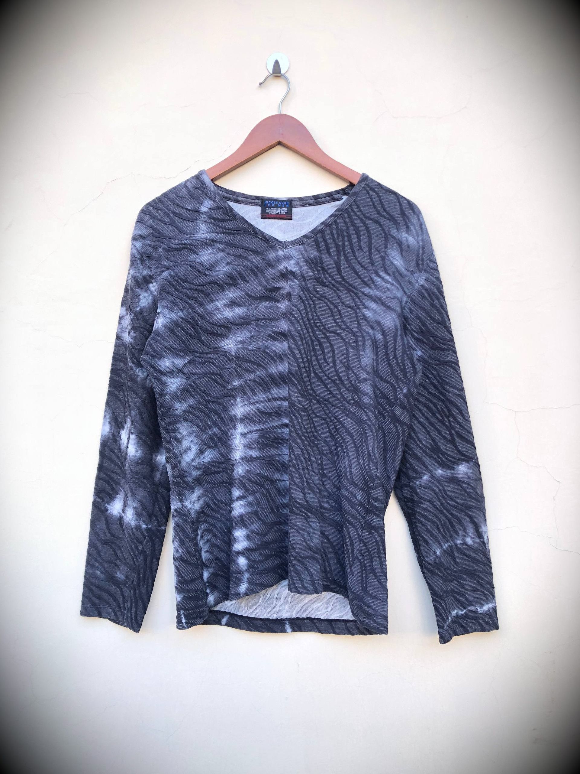 If Six Was Nine Nicole Club For Men Embossed Pattern Y2k Vkei Style Size US L / EU 52-54 / 3 - 1 Thumbnail