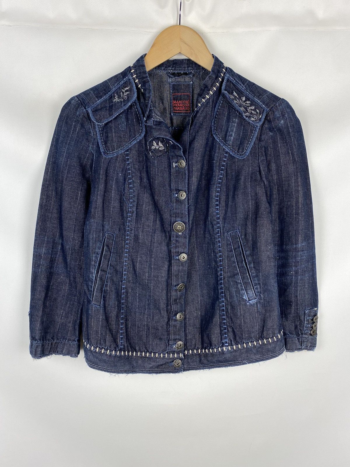 Marithe + Francois Girbaud Marithe Francois Girbaud vintage ladies light denim jacket Size M / US 6-8 / IT 42-44 - 1 Thumbnail