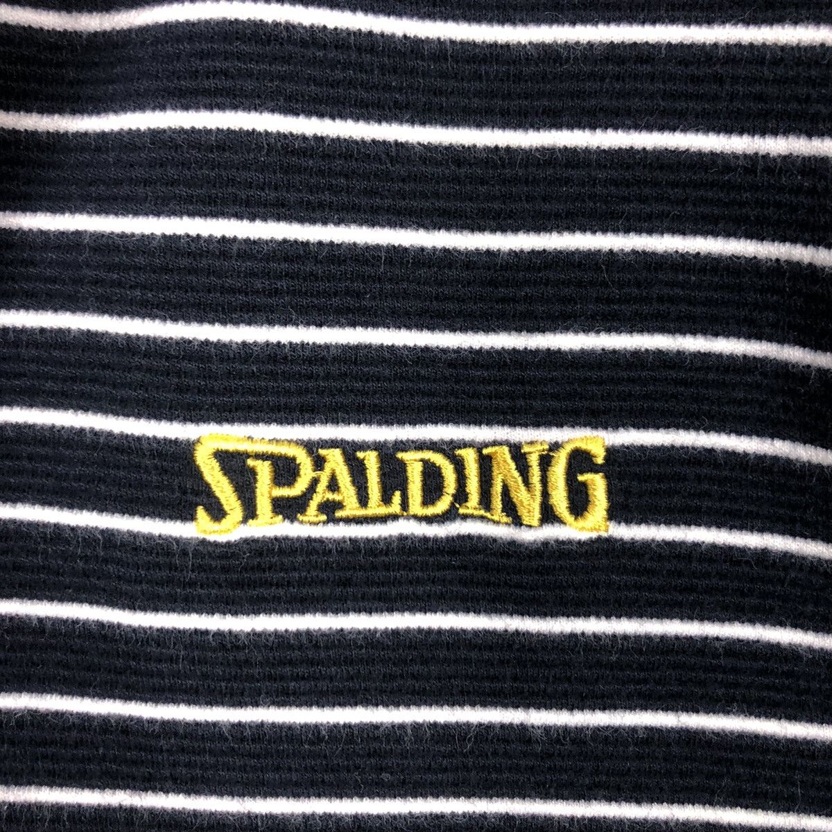 Japanese Brand × Spalding × Vintage Striped Vintage Spalding Jumper Half Zip Streetwear Rare Size US M / EU 48-50 / 2 - 12 Thumbnail
