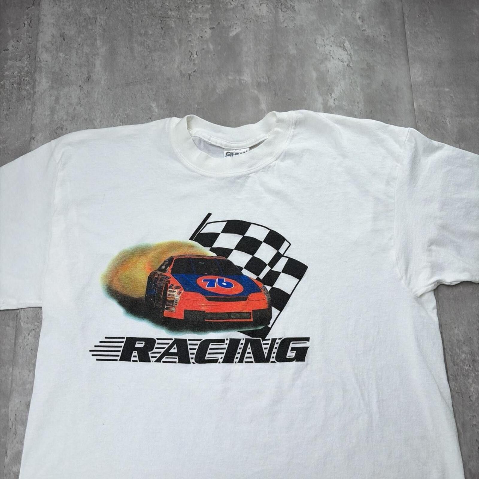 NASCAR Vintage White Nascar Racing T-Shirt Size US XL / EU 56 / 4 - 3 Thumbnail