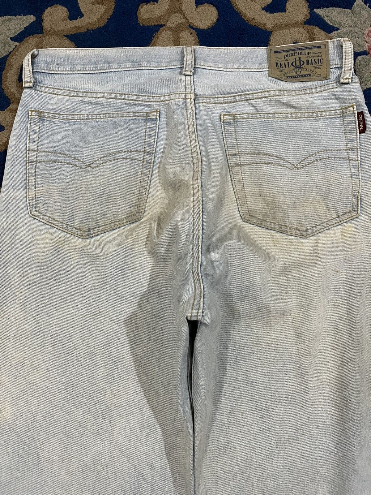 Pure Blue Japan × Uniqlo Vintage Uniqlo Mudwash Scovill Rivet Denim Size US 33 - 7 Thumbnail