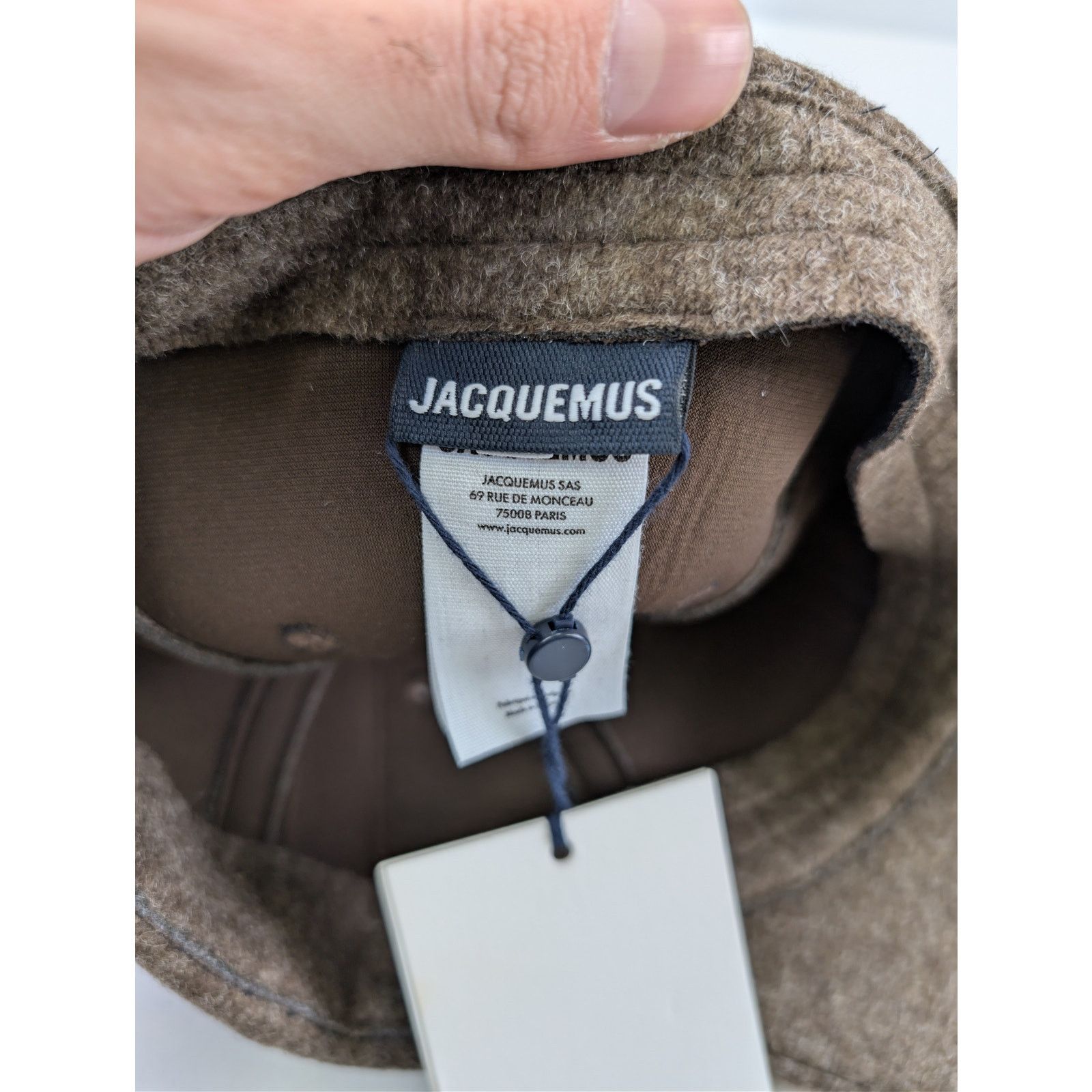 Jacquemus o1rshd1 Size: 56 / LA Casquette Cap / Hat in Dark Brown Size ONE SIZE - 13 Thumbnail