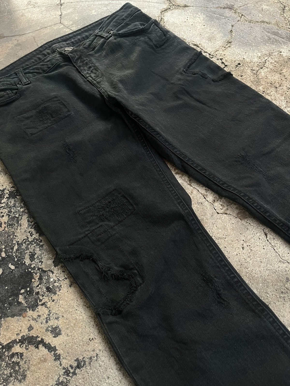 Isamu Katayama Backlash ZADIG & VOLTAIRE PATTERN BREAK PATCH WORK PANTS DENIM JEANS Size US 30 / EU 46 - 7 Thumbnail