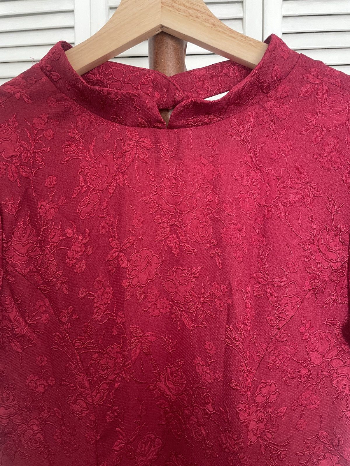 Vintage Red vintage dress from 1950s Size L / US 10 / IT 46 - 5 Thumbnail
