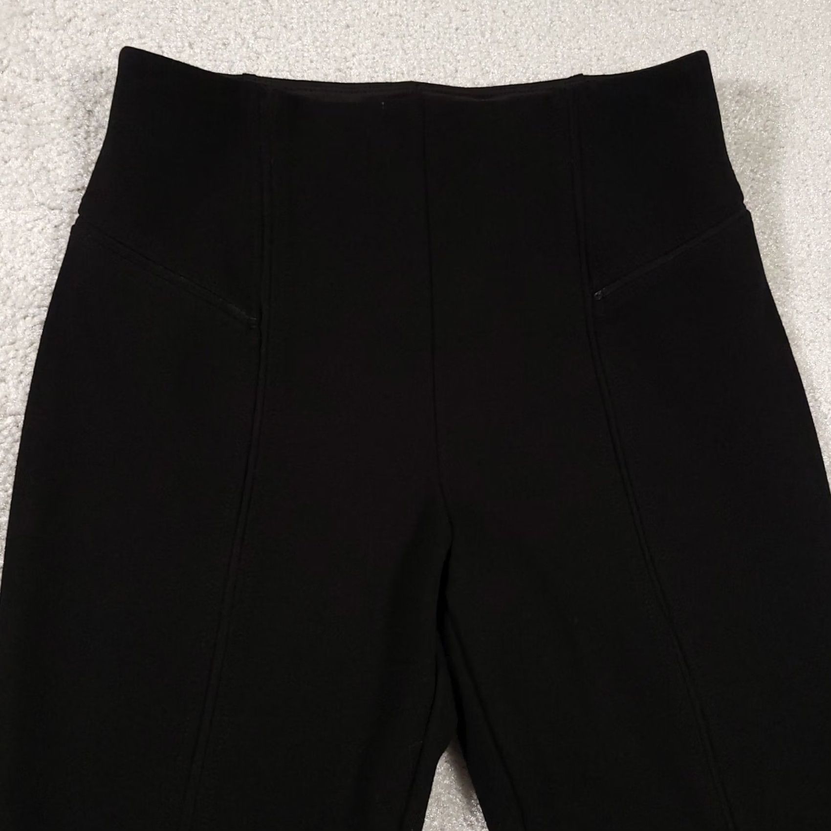 Vintage Lyssé Leggings Women's Small Black Shaping Skinny Stretch Yoga Size 28" / US 6 / IT 42 - 3 Thumbnail