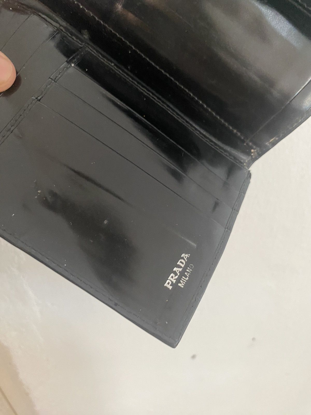 Prada VINTAGE PRADA WALLET PATENT LEATHER Size ONE SIZE - 8 Thumbnail