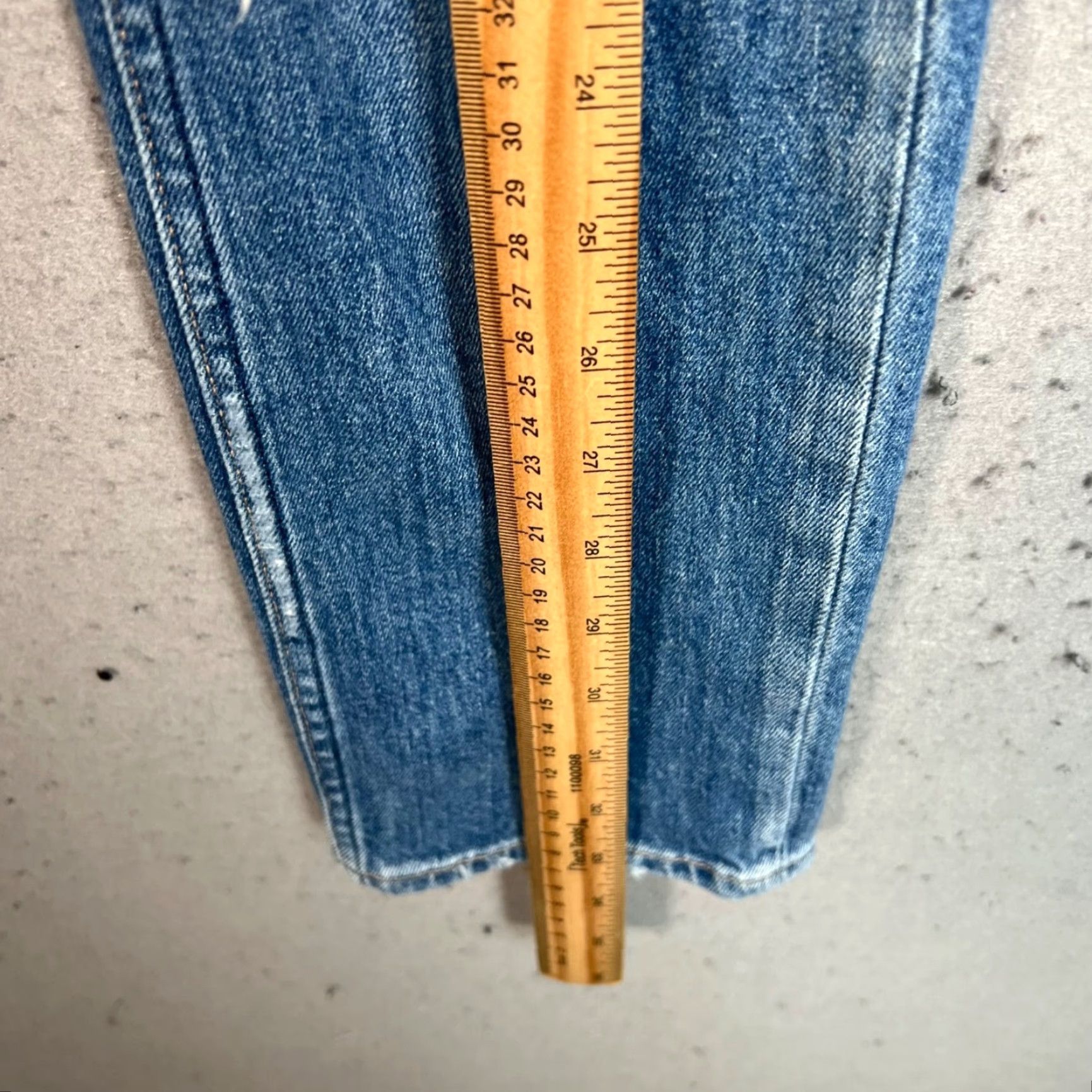 Paige VINTAGE Paige Slim Jeans Women’s Size 24 Blue Denim Distressed Stretch Skinny Pants Size 42" / US 20 - 7 Thumbnail
