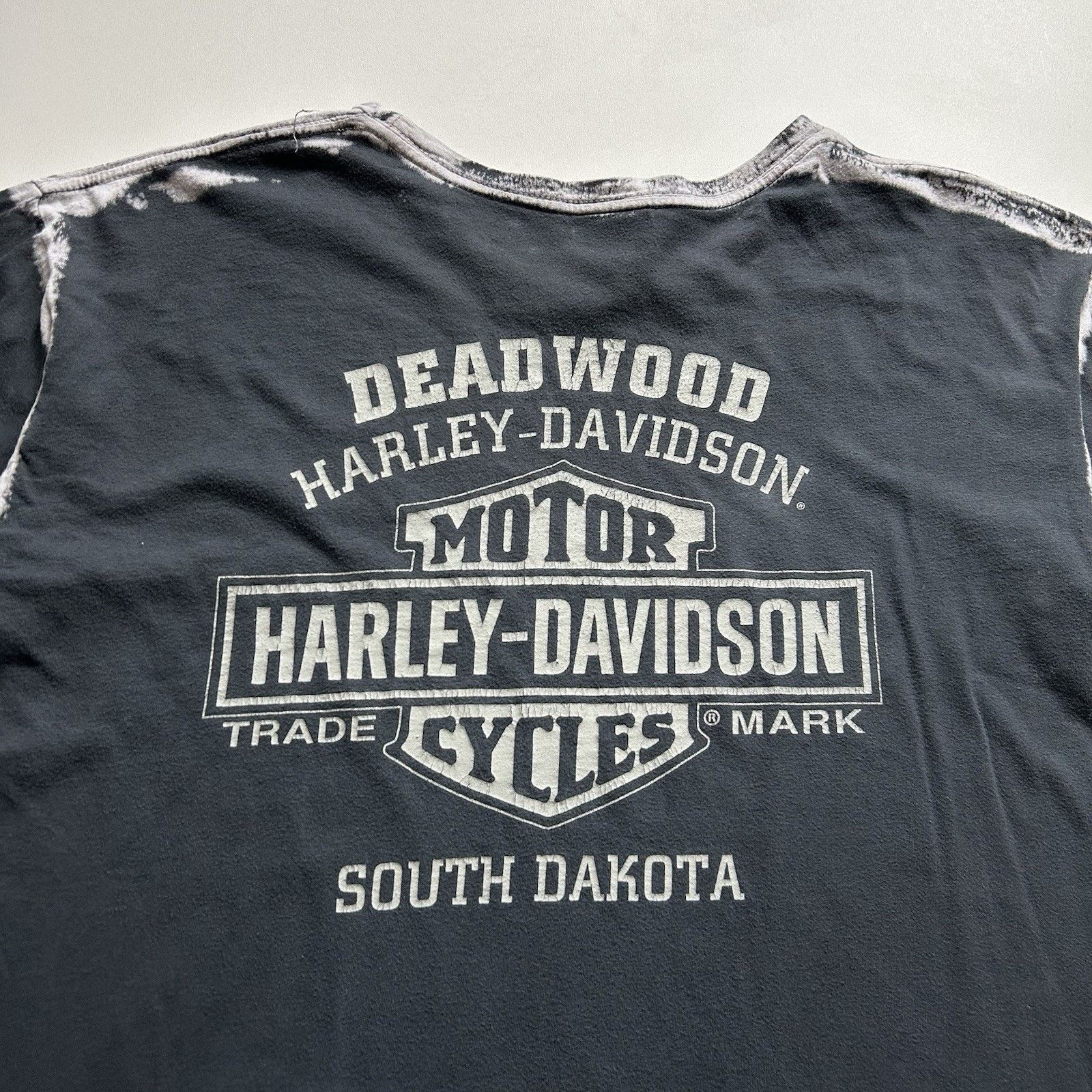 Harley Davidson Vintage Harley Davidson T Shirt Large AOP Eagle Faded Black Size US L / EU 52-54 / 3 - 5 Thumbnail