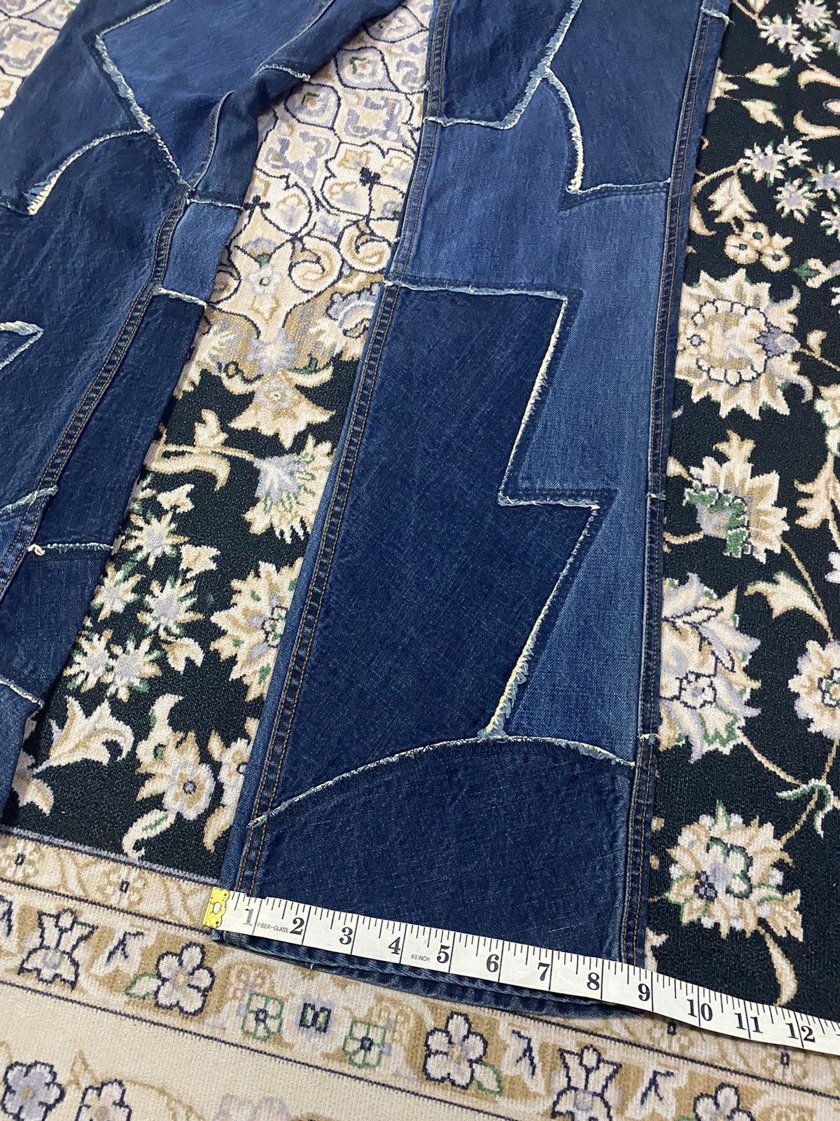 Hysteric Glamour Vintage Hysteric Glamour Patch Asymetrical Flare jeans Size US 32 / EU 48 - 11 Thumbnail