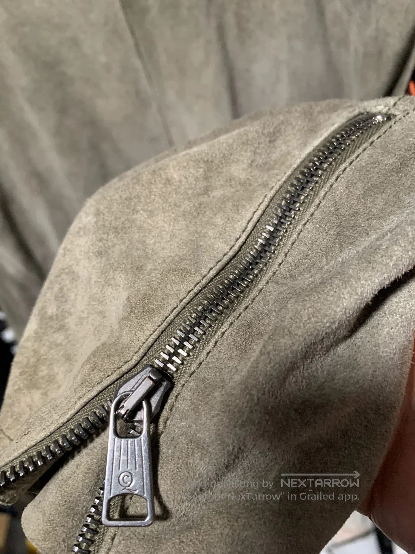 Alexander McQueen distressed grey suede biker jacket. Size US L / EU 52-54 / 3 - 5 Thumbnail