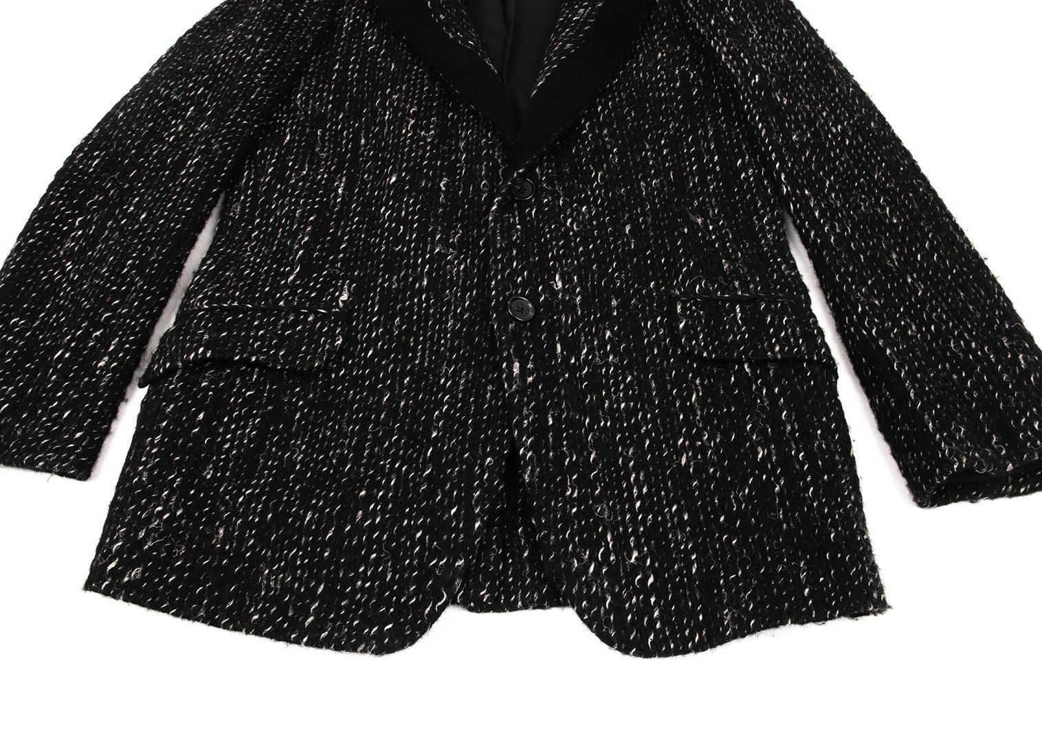 Yohji Yamamoto Yohji Yamamoto Lapel-Panelled Pile Jacket Size US S / EU 44-46 / 1 - 9 Thumbnail