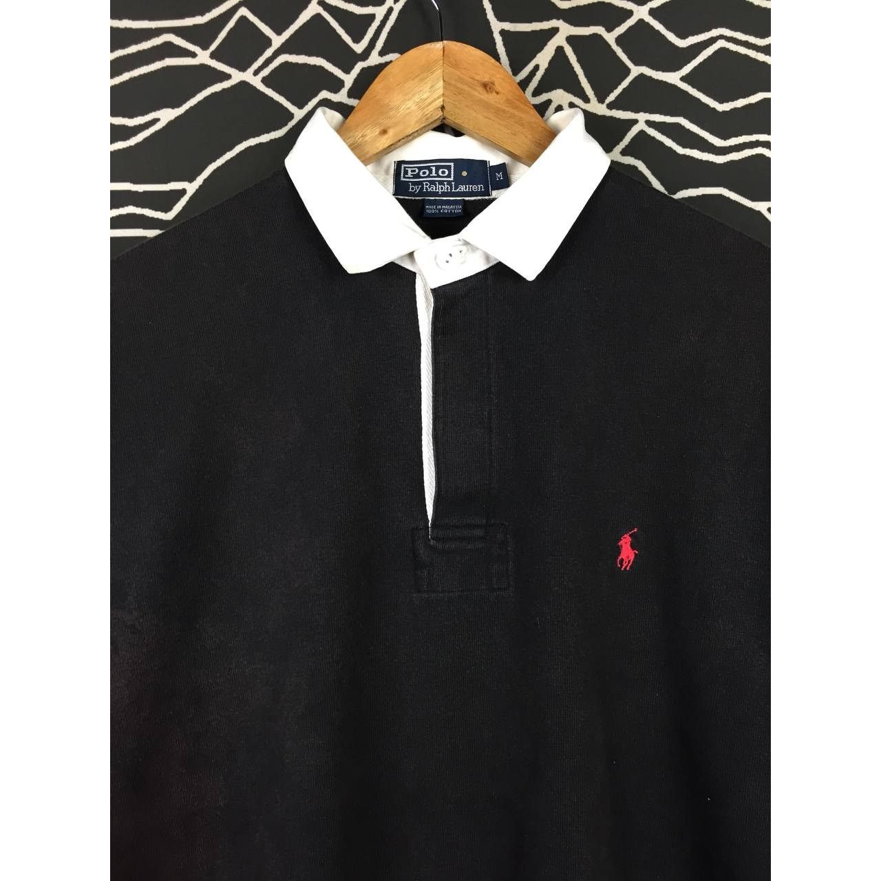 Polo Ralph Lauren Vtg Polo Ralph Lauren Small Logo Longsleeve Rugby Polo Tee Size US M / EU 48-50 / 2 - 3 Thumbnail